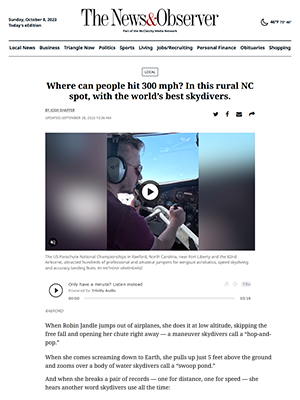 Where can people hit 300 mph?